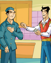 أيقونة النادل الأمين