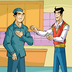 أيقونة النادل الأمين